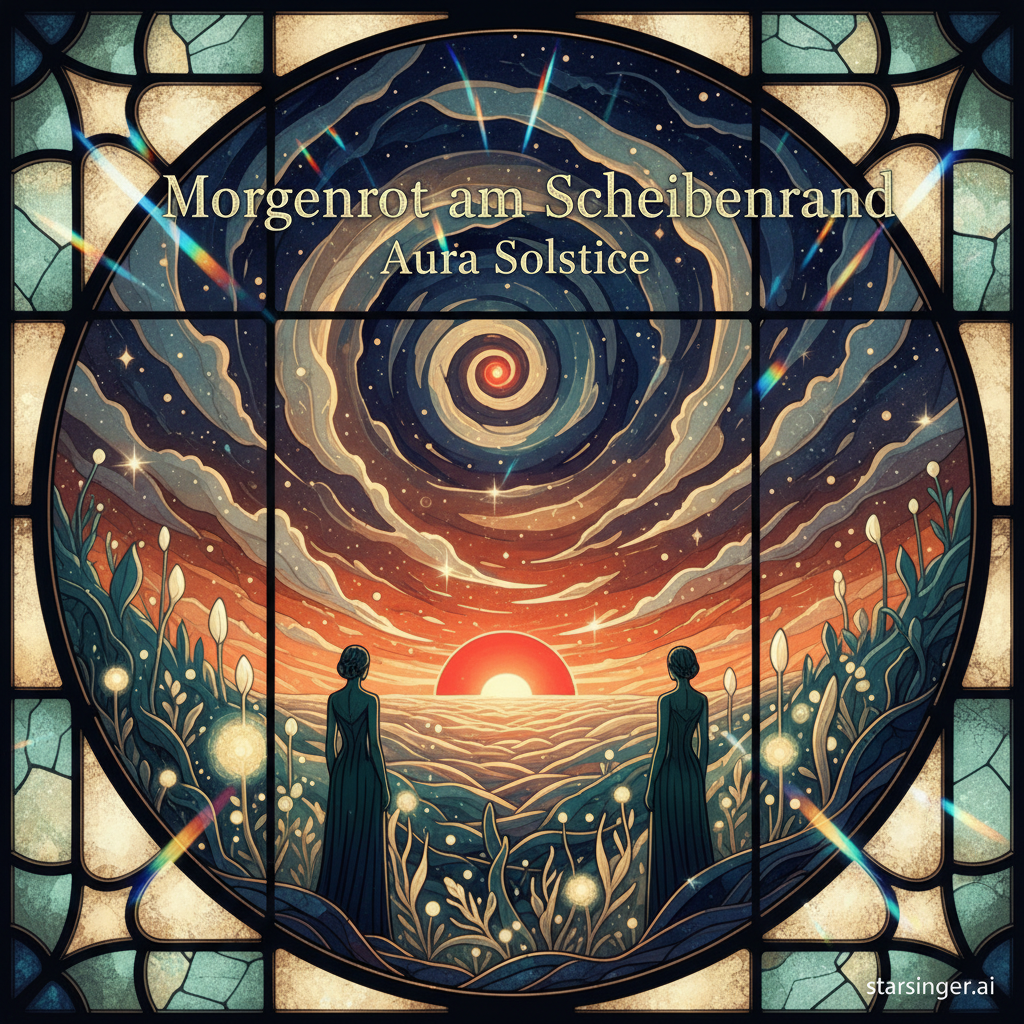 Morgenrot am Scheibenrand