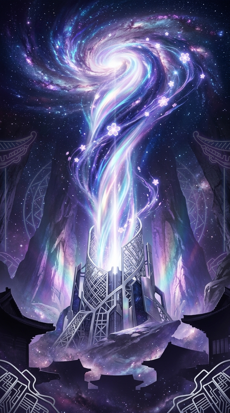 솟아나는 은하의 빛