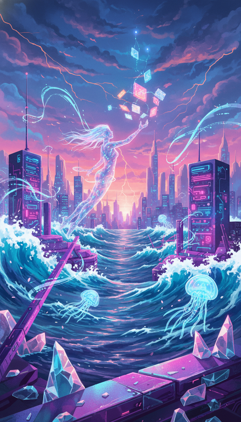 波間に揺れる電波