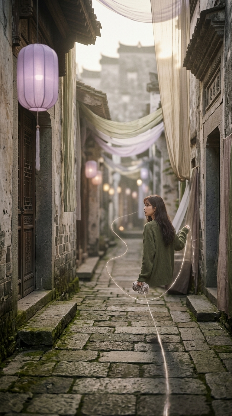 낯선 골목 실타래