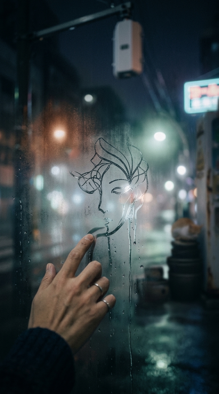 指先の霧画