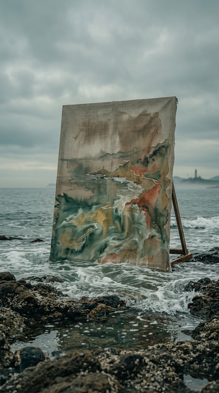 화폭에 스민 해수