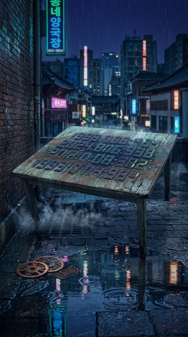 빛바랜 식탁, 짙어진 숫자