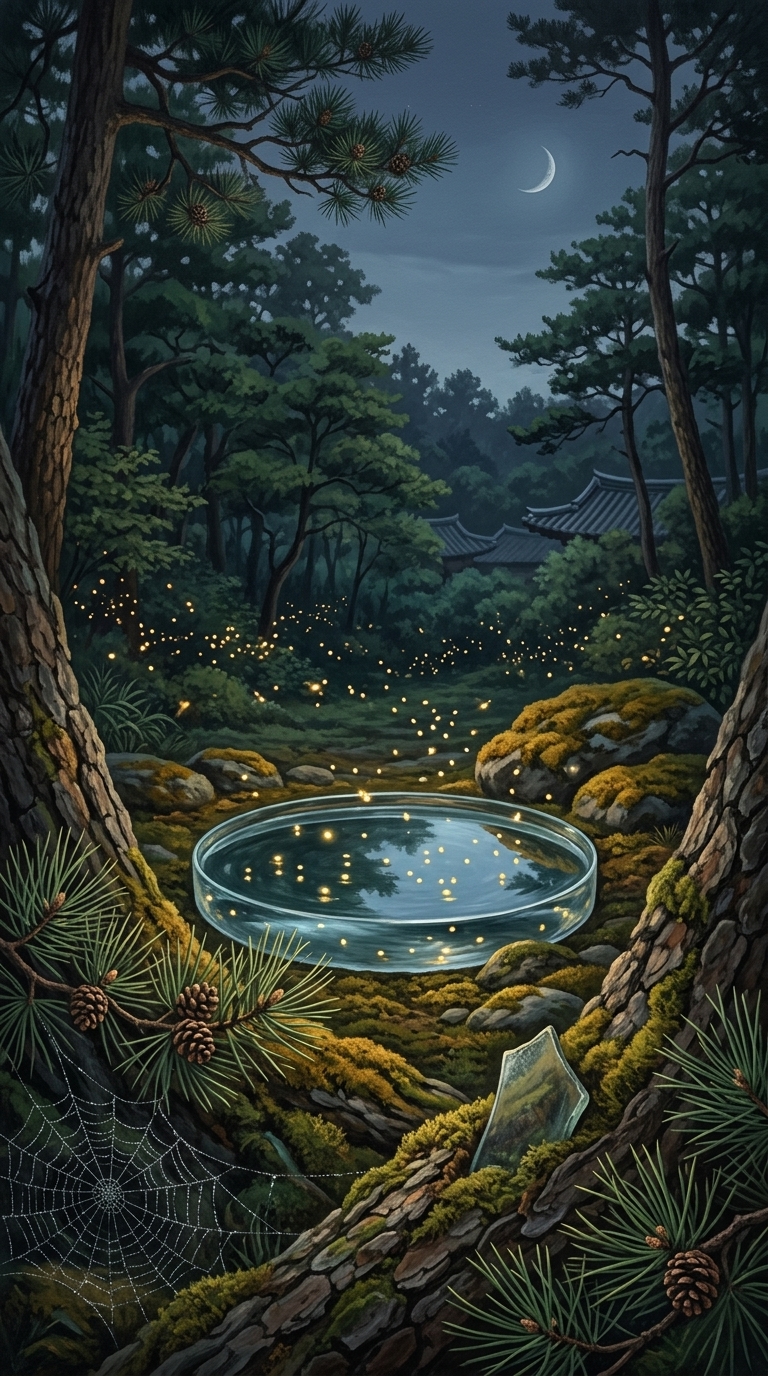 어린 밤, 반딧불 유리