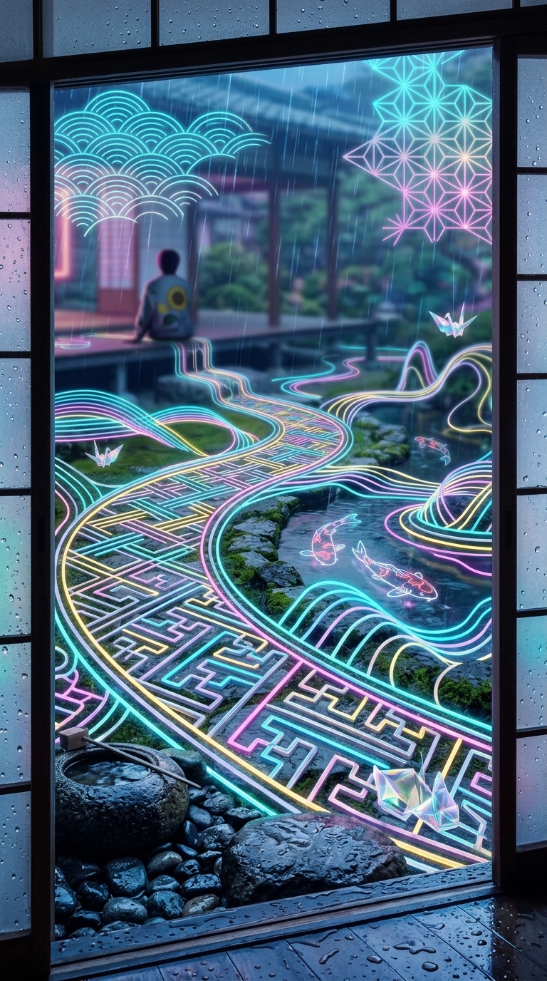 途切れない模様