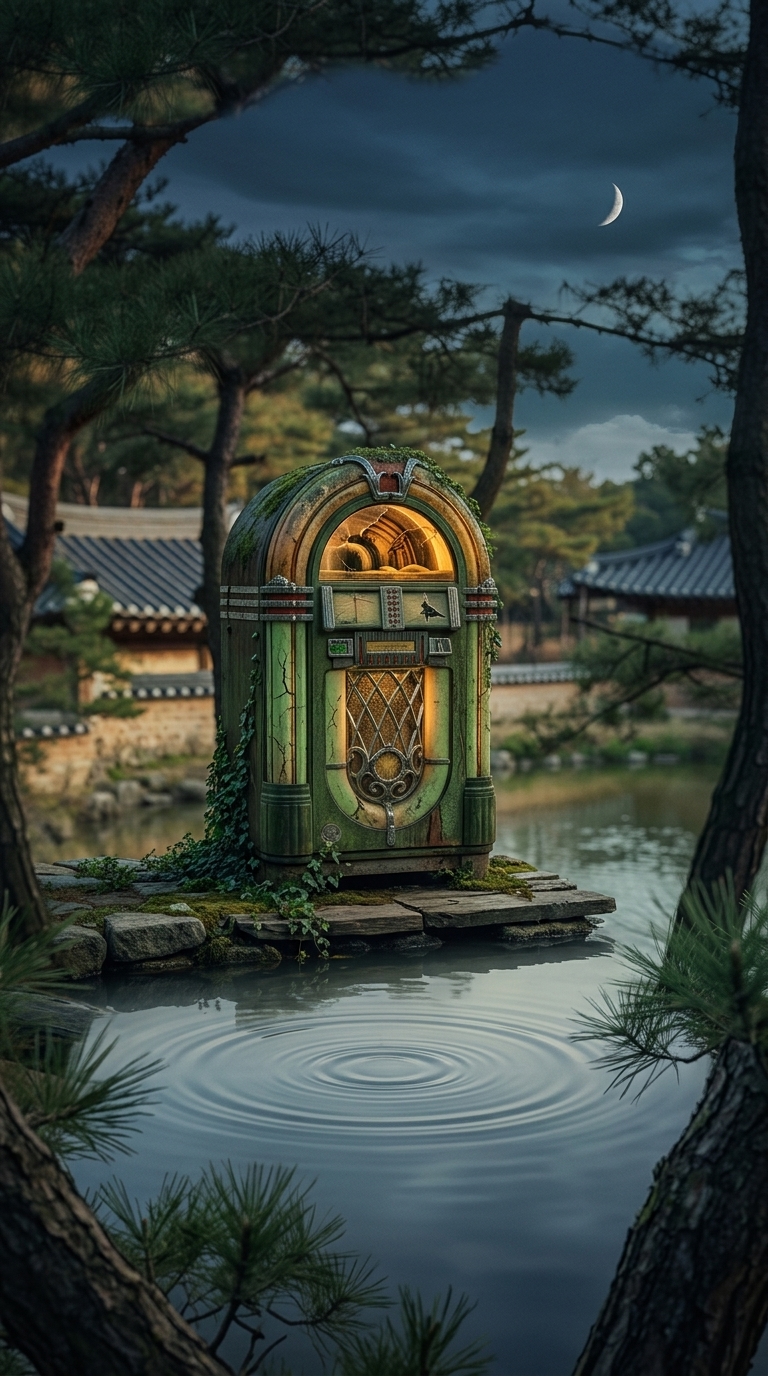 낡은 주크박스 소리