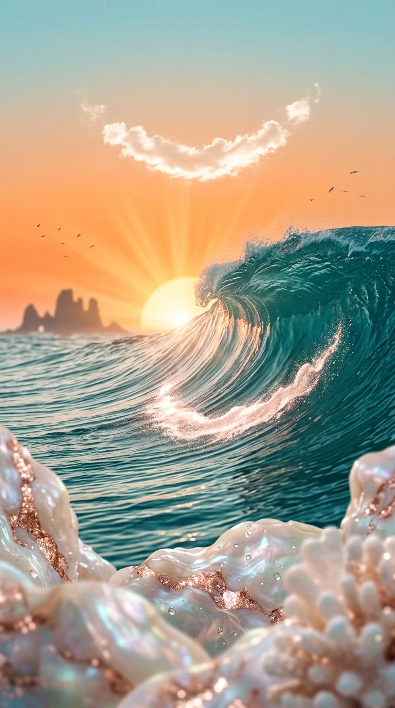 파도 위의 미소