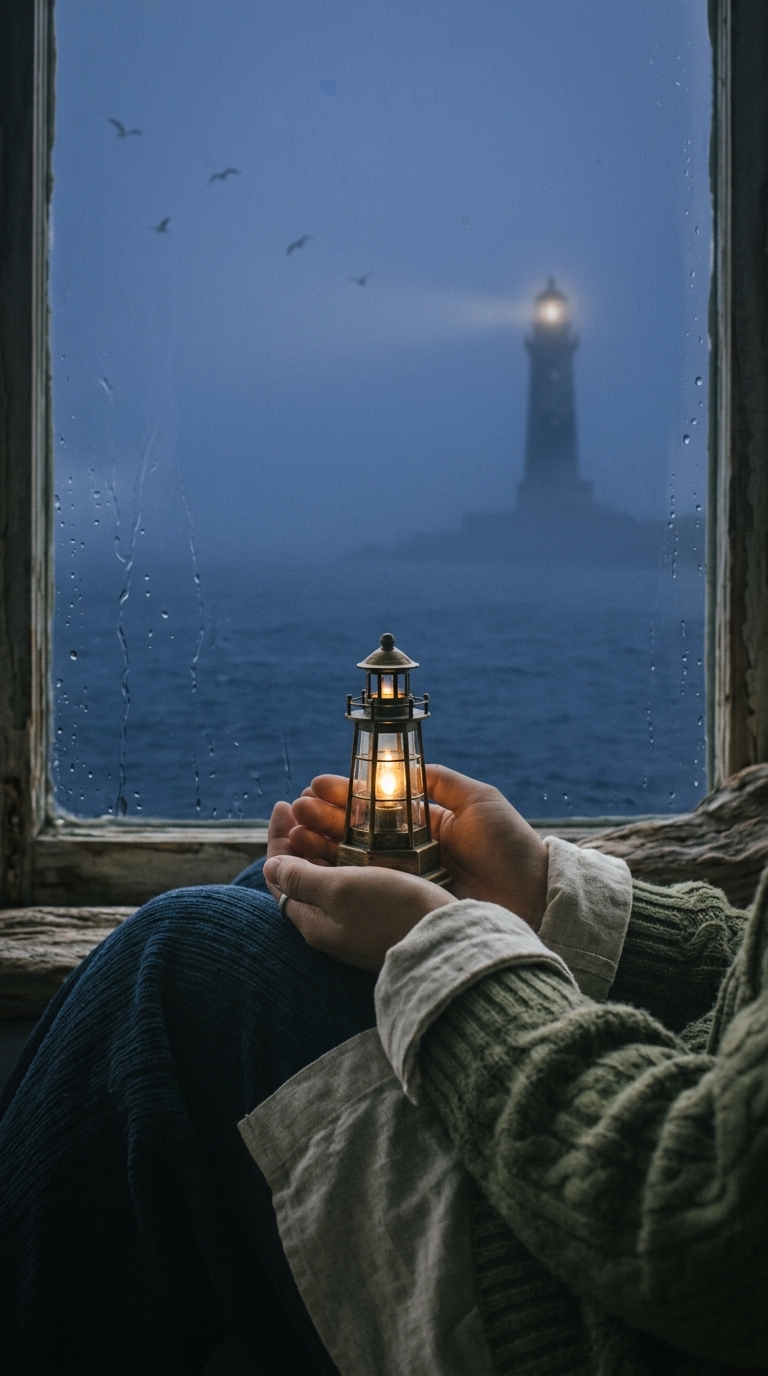 膝上の灯台