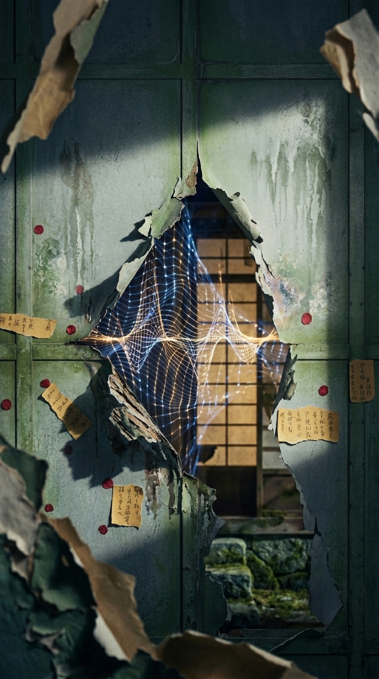 剥がれた壁の鼓動