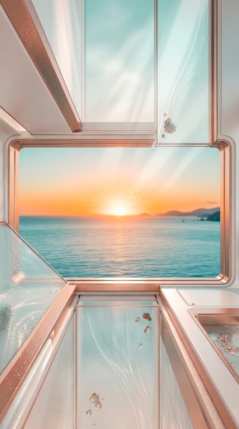 화면 속 수평선