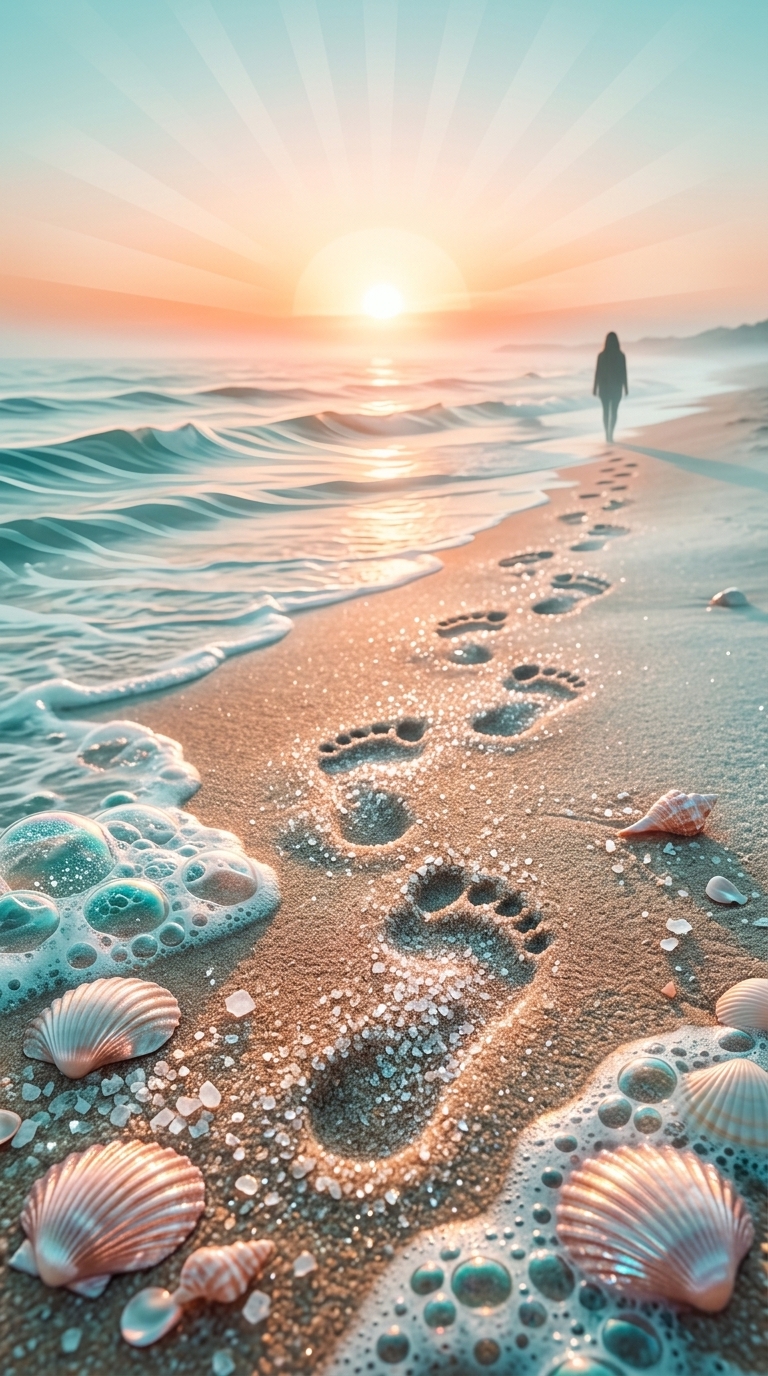 소금기 밴 발자국