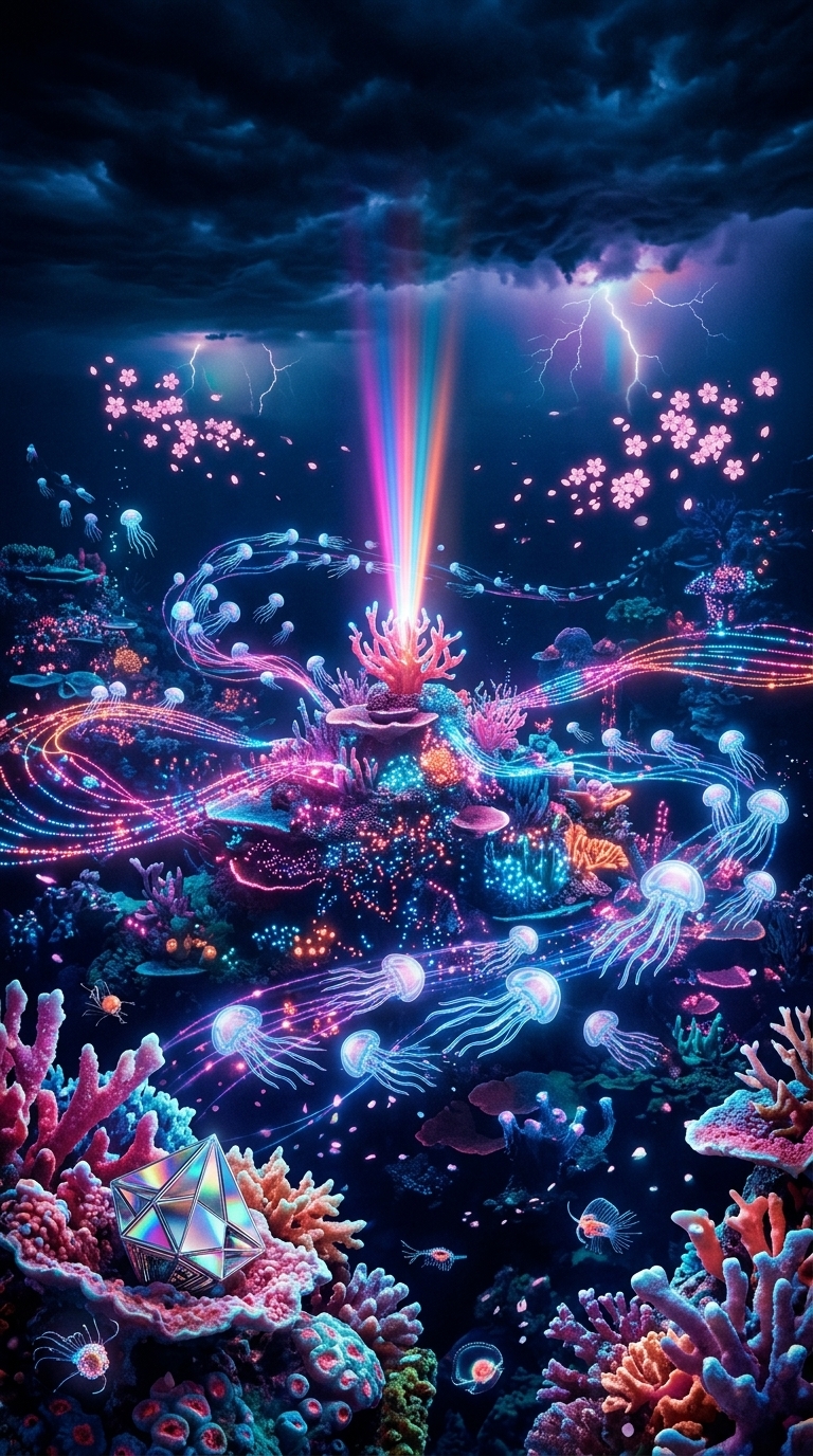 サンゴ礁の合図