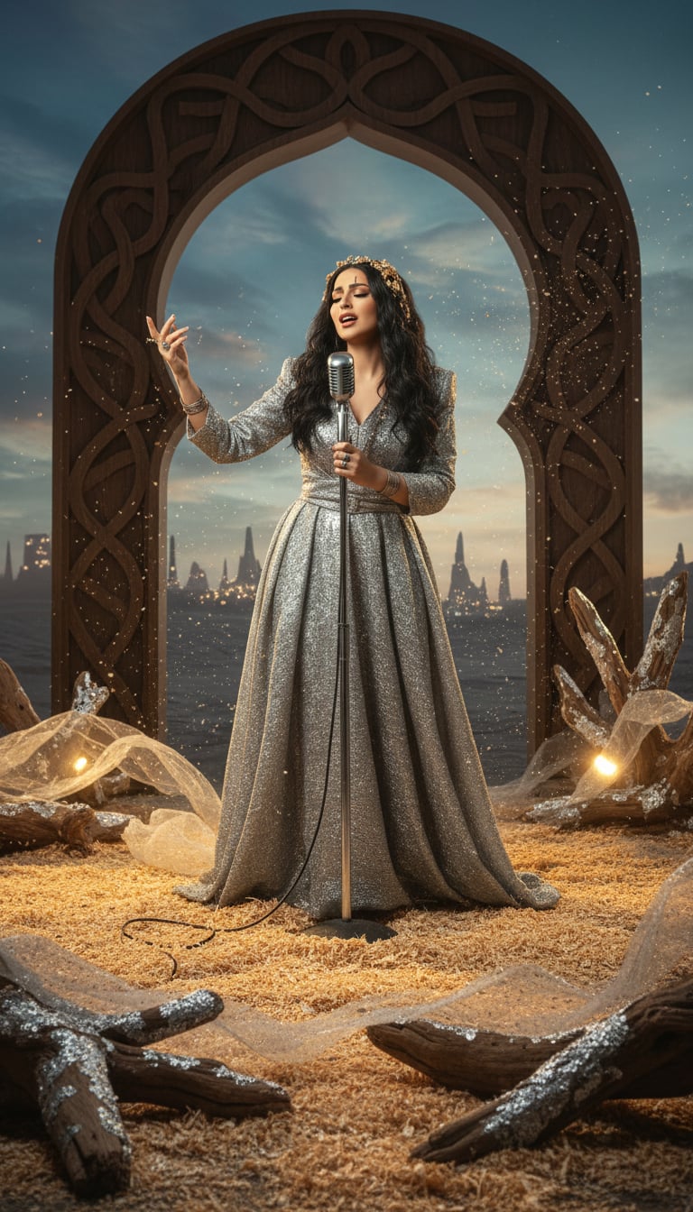 فضيّ في نشارة الخشب cover art