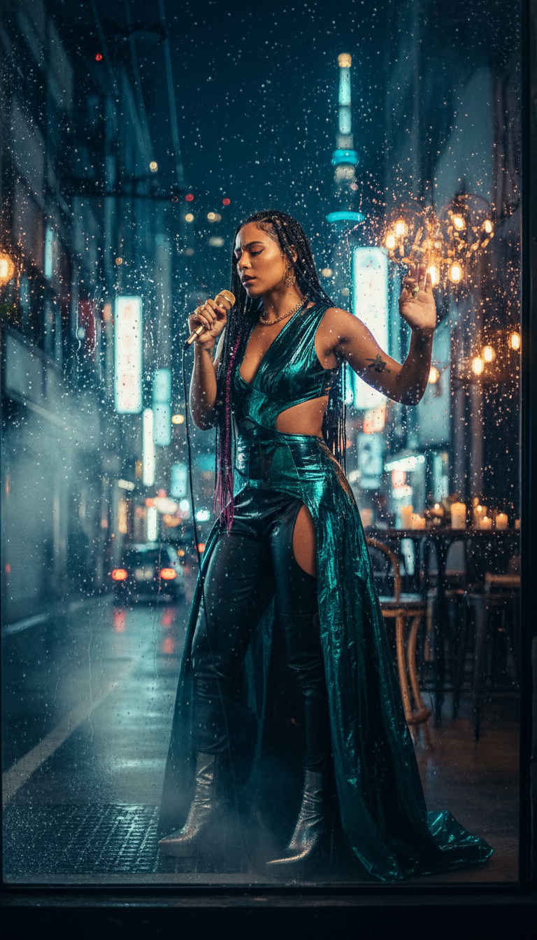 Silueta en el Vidrio